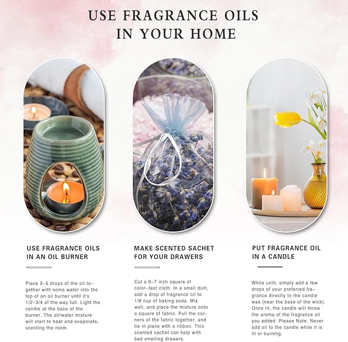 PHATOIL 3.38FL.OZ Cherry Fragrance Oils for Aromatherapy, Essential Oils for Diffusers for Home, Perfect for Diffuser, Yoga, Skin Care, DIY Candle and Soap Making - 100ml