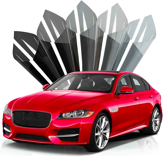 Car Window Tint 50% VLT 30" in x 10'Ft - Ceramic Privacy Window Film for Car, Blocks 99% UV & IR Rays, Heat Resistant Anti-Glare Film for Auto Windshield, Scratch Resistant Sun Shade Tint