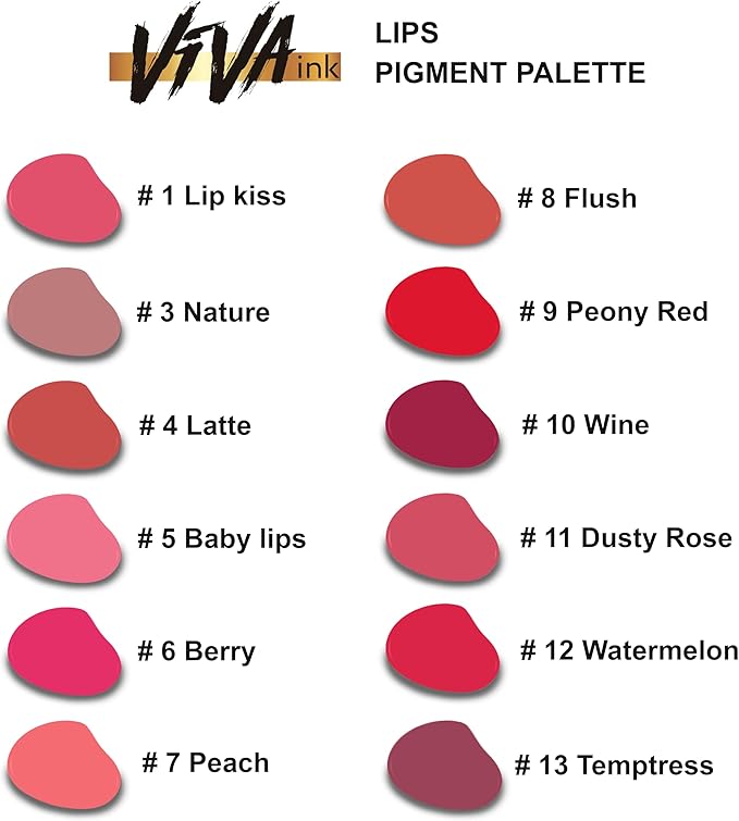 Lip Pigment – Wine – Permanent Lip Makeup – Microblading Ink for Durable and Colorful Lips – Long Lasting Color Lip Cosmetics (0.2 oz)