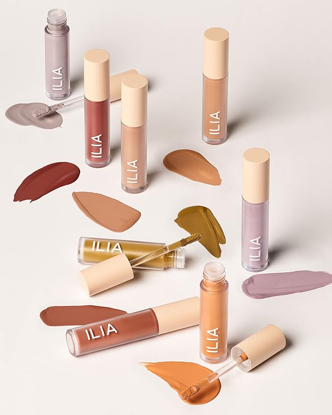 ILIA - Matte Liquid Powder Eye Tint | Cream-to-Powder Eyeshadow, Smudge-Resistant, Quick-Dry, Weightless, Water-Based | Non-Toxic, Vegan, Cruelty-Free, Clean Makeup (Cork, 0.12 fl oz | 3.5 ml)