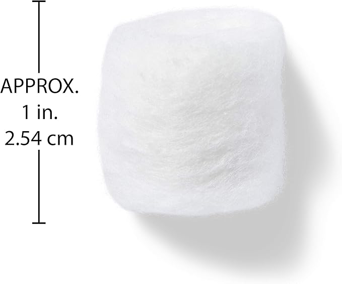 Simply Soft Premium Cotton Balls (600 Count), 100% Pure Cotton, Large Cotton Balls for Face and Nail Polish Remover