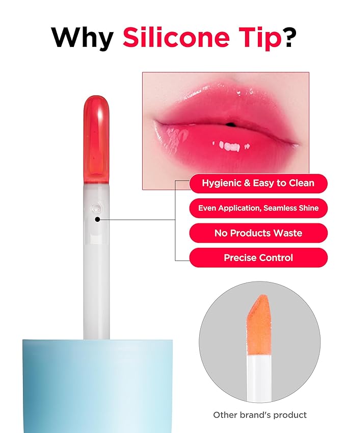 TOCOBO Juicy Berry Plumping Lip Oil 04 Bitter Brown – Korean Vegan Hydrating Lip Oil with Plant Oils for High Shine Gloss - Non Sticky Formula for All Skin Tones, 0.12 fl.oz