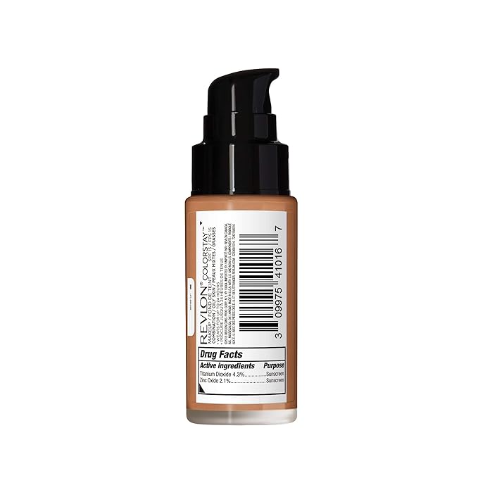 Revlon Liquid Foundation, ColorStay Face Makeup for Combination & Oily Skin, SPF 15, Medium-Full Coverage with Matte Finish, 380 Rich Ginger, 1 fl oz
