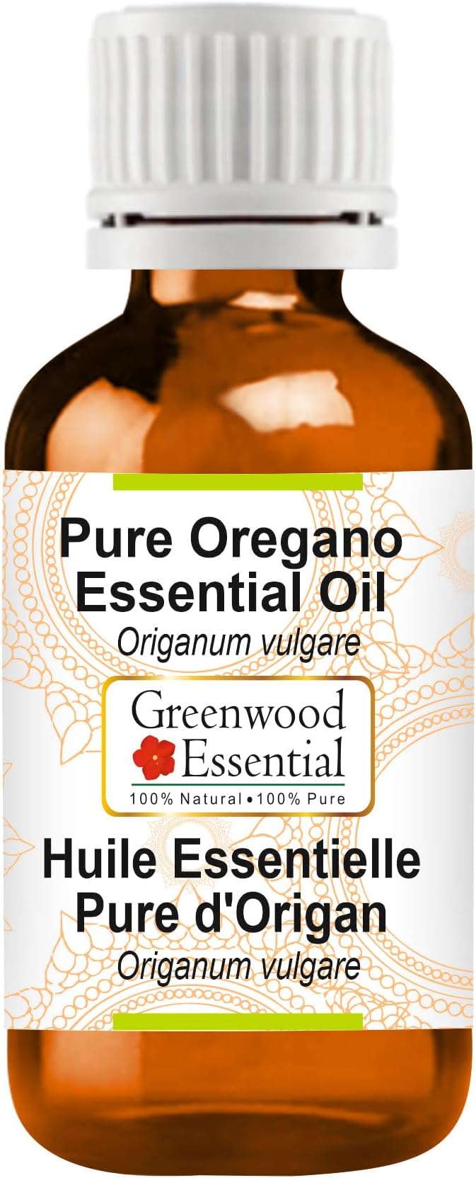 Greenwood Essential Pure Oregano Essential Oil (Origanum vulgare) Steam Distilled 50ml (1.69 oz)