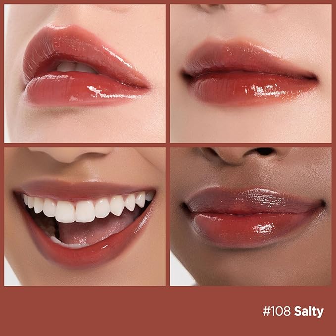 Laka Fruity Glam Lip Tint Mini Best Sellers, #120 Caffeine Rose, #121 Ash Nut, #108 Salty, #103 Humming