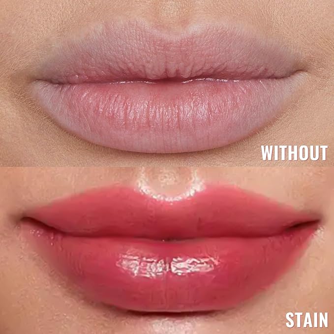 Vevivia Lip Stain - Lip Liner Stain, Long Lasting Peel Off Lip Stain, Natural Peel Off Lip Liner Stain with Tweezer, Easy to Use, Waterproof, Smudge-proof, Transfer-proof, Coffee