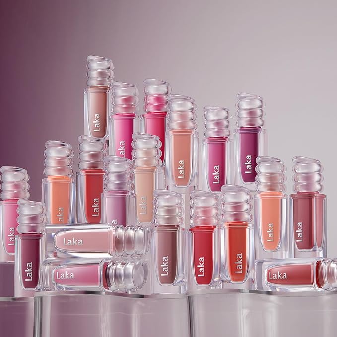 Laka Maxi Glayer Tint 3.8g/0.13oz., Glass Layer of Gloss, Ultra Glow & Vivid Layerable Pigments, High Shine Lip Oil, K-Beauty (#605 Skin)