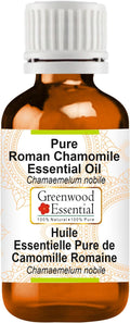 Greenwood Essential Pure Roman Chamomile Essential Oil (Chamaemelum nobile) Steam Distilled 100ml (3.38 oz)