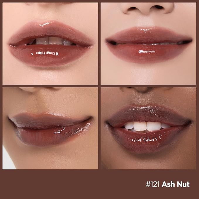 Laka Fruity Glam Lip Tint Mini Best Sellers, #122 Rosy Rose, #121 Ash Nut, #125 Mango, #126 Lucy