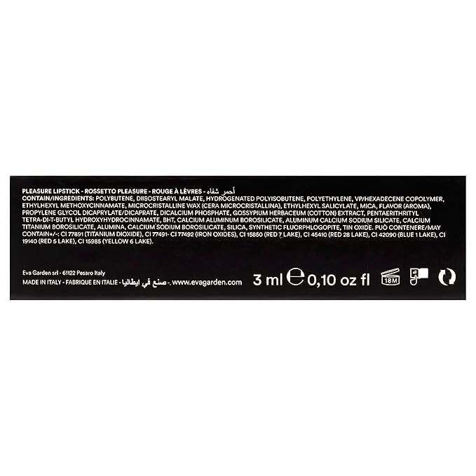 EVAGARDEN Pleasure Lipstick - Moisturizes and Nourishes - Protects with SPF - Soft Application Spreads Easily and Provides Smoothness - Gives Volume Effect and Bright Color - 660 Salmon - 0.1 oz