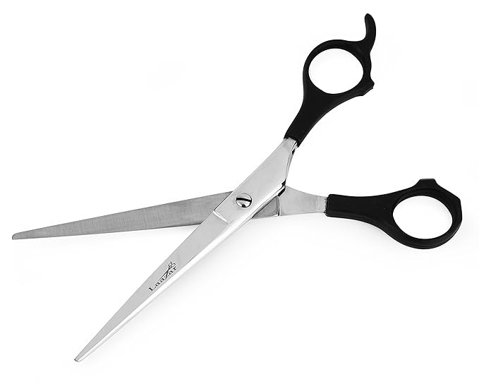 Laazar 6.5 Inch Straight Hair Cutting Scissors | Professional Hairdresser Trimming Shears with Premium Japanese Steel Blade | Extra Sharp | Grooming Tools for Men, Women, Pro Barber, or Hair Salon