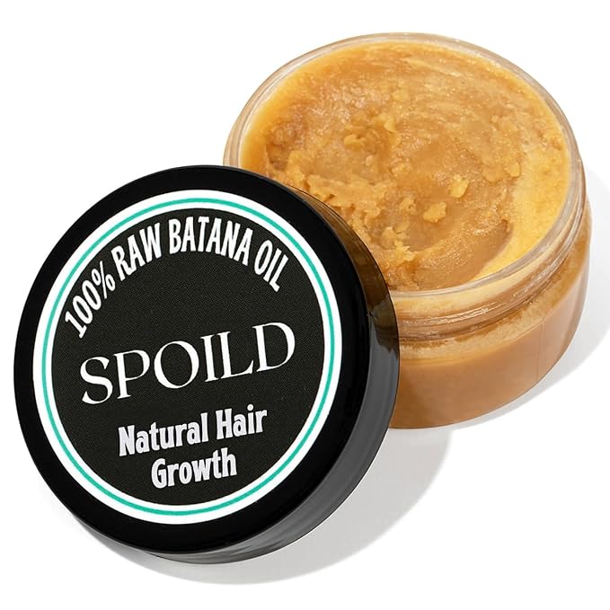 Raw Batana Oil for Hair Growth - Sourced from Honduras - Dr. Sebi Approved - 100% Organic and Unrefined - For Thicker, Stronger Hair - 2oz.