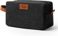 Janhavi Customized Gifts for Men, Waterproof Travel size Toiletries Bag, Makeup Organizer Foldie Travel Bag,Mens Toiletry Travel Bag, Engraved Initials & Wheat Ear, Travel Essentials Men(Dark Grey S)