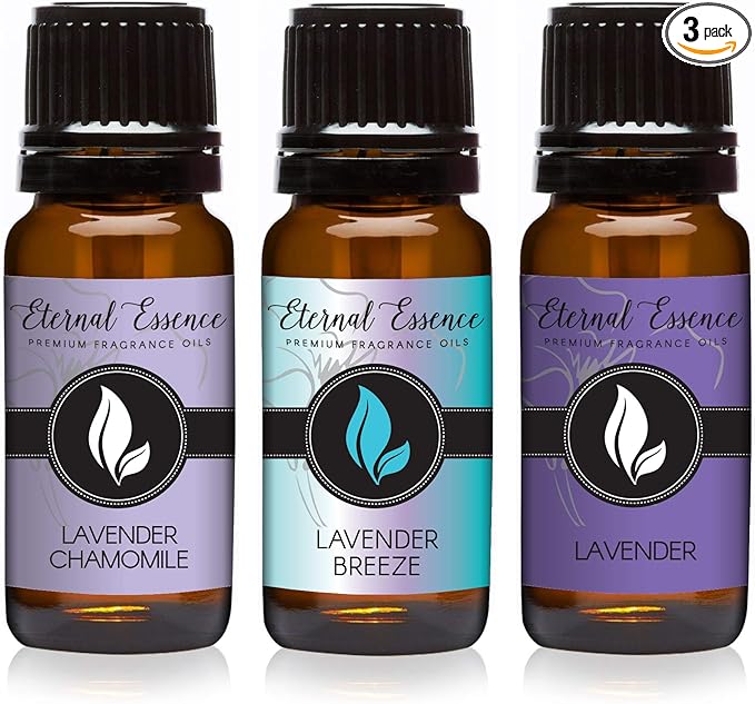 Trio (3) - Lavender Chamomile, Lavender Breeze & Lavender - Premium Fragrance Oil Trio - 10ML