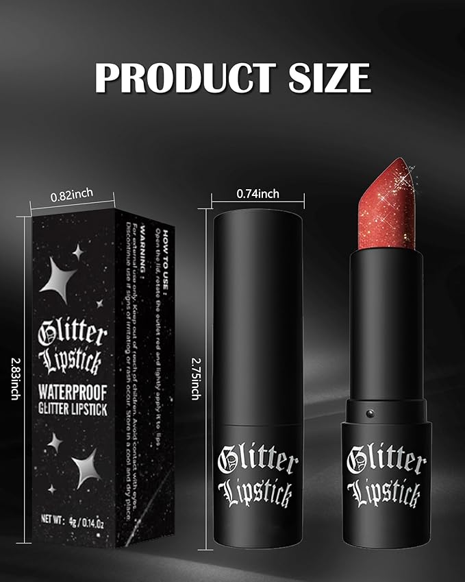 Diamond Glitter Matte Lipstick,Pink Shiny Lip Gloss Lip Tint Stain,Sparkling High Pigment Longlasting Waterproof Non-Stick Cup Lipgloss Lipstick,Shimmer Tinted Lip Blam Lipstain for Women Makeup-05