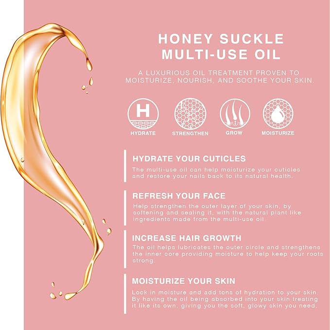 BEAUTE DE PROVENCE Multi-Use Face, Body & Hair Oil - Hydrates Skin, Restores Shine - With Apricot, Coconut Oil & Vitamin E - 4 Fl Oz