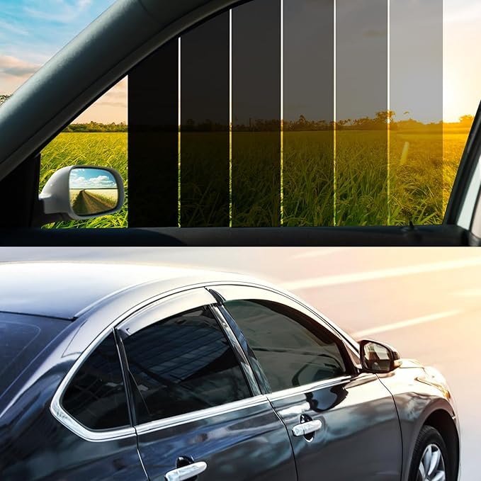 Vepagoo 15% VLT Ceramic Car Window Tint Film (24" x 100FT) - Heat & Glare Reduction, Blocks UV & IR Rays, Scratch Resistant, Privacy Car Window Tint Fit for Sedan SUV