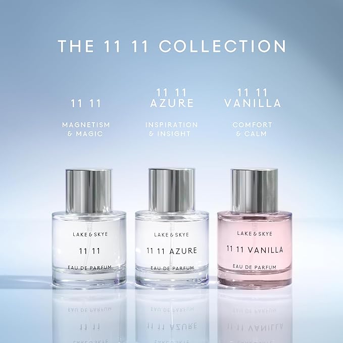 Lake & Skye 11 11 Vanilla Eau de Parfum 100mL, Musk Perfume, Sea Salt, Star Apple, Vanilla Créme, Vegan