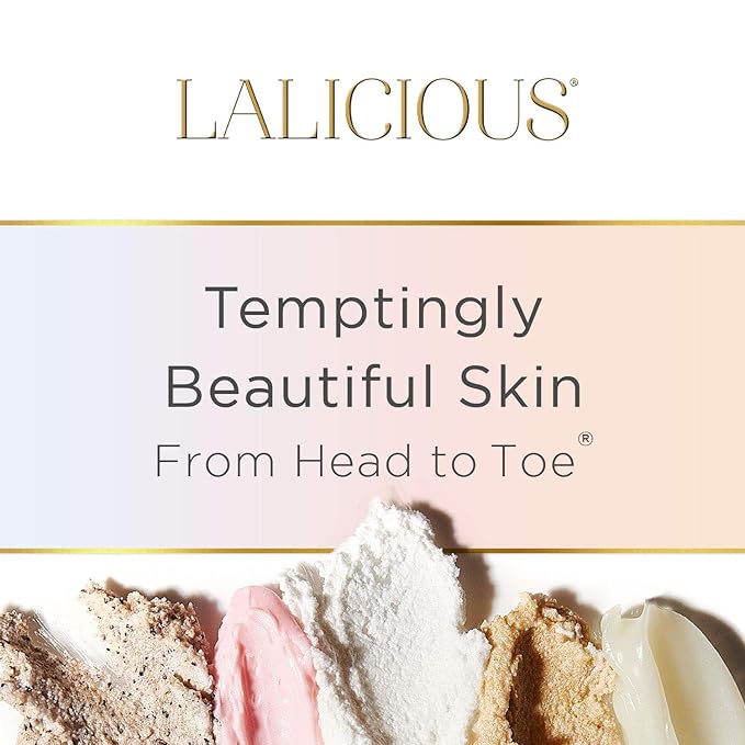 LALICIOUS Sugar Lavender Sugar Scrub, Exfoliating Body Scrub, Moisturizing Extraordinary Whipped Body Exfoliator, Gentle Exfoliating Body Scrubber Exfoliator for Radiant Skin, No Parabens - 16oz