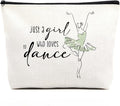 Elegant Dance Bag for Ballerinas - Ballet Inspired Makeup Bag, Perfect for Dancers, Teachers, or Gift for Dance Lovers
