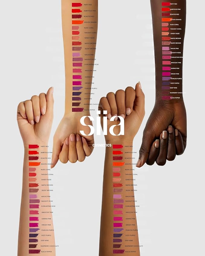 SIIA Cosmetics Change Agent Magnetic Original Lipstick in Black Pepper