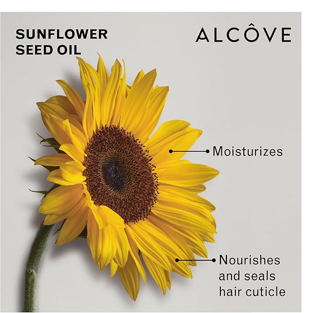 Alcôve - Daily Shampoo - Evening Primrose Oil, Mango Extract, and Argan Oil - Sulfate-Free - All Hair Types - Everyday use - Anti-static - Color-Safe -10oz