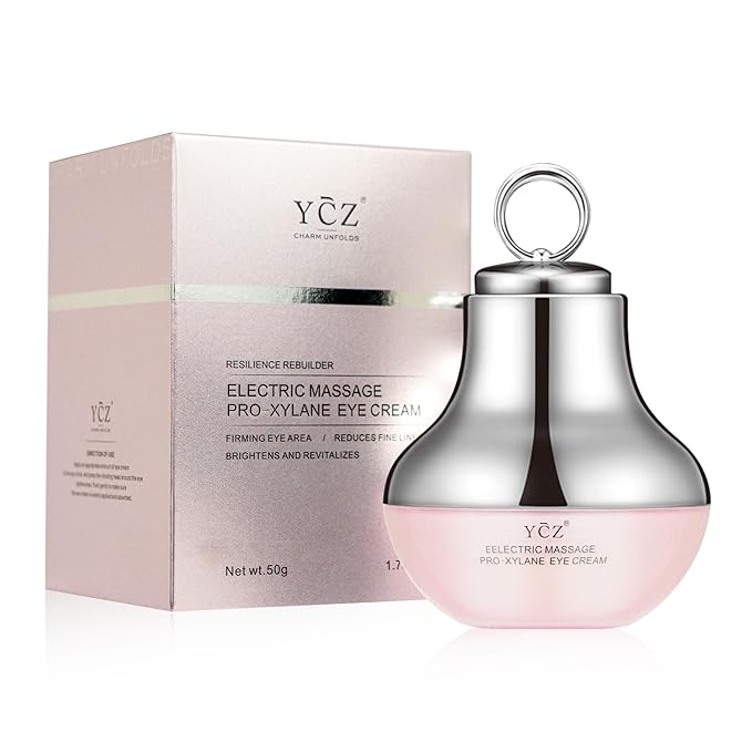 Ycz Electric Massage Eye Cream for Dark Circle, Firm and Smooth of Fine Lines, Tired Eye Refreshment with Gentle Vibration, for Anti-Wrinkle, Firming, Moisturizing
