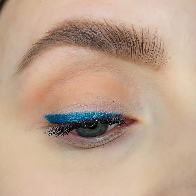 Sandstone Scandinavia Hypoallergenic Waterproof Eyeliner - Fragrance Free Metallic Eye liner - Vegan and Cruelty Free Eye Pencil - Eyeliner Pencil for Sensitive Eyes (Blue Ice)
