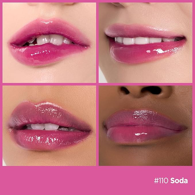 Laka Fruity Glam Tint, Glowing Lip Stain with Wide Color Spectrum, Hydrating & Lightweight Texture, Long-Lasting Bold Stain, Non-Sticky, Vegan, K-Beauty (#110 Soda, 4.5g/0.15oz)