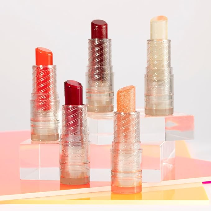 Pacifica Tiniter Lip Balm Oil – Crimson Crush Sheer Red Tint Hydrating Lip Balm Oil with Vitamin E, Moisturizing Glossy Shine, Vegan & Cruelty-Free