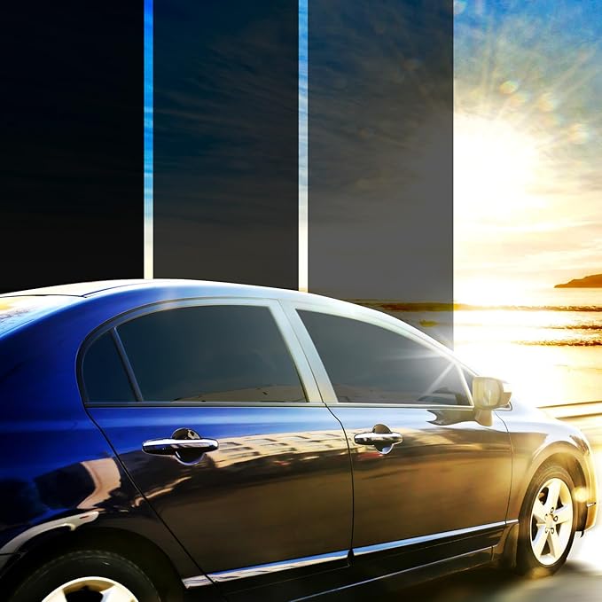 5% Percent Car Window Tint, 5% VLT Nano Ceramic Window Roll 36" Inch x 20'Ft, Automotive Tint for Privacy Sun & Glare Protection UV Heat Blocking, Scratch Resistant 5-Layer