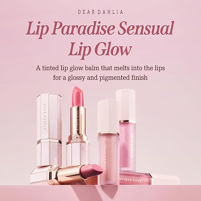 DEARDAHLIA Lip Paradise Sensual Lip Glow (Isabelle) - Weightless Hydrating Vegan Lipstick with Glossy Finish, Natural Radiant Glow & Shea Butter Nourishment. 0.11 oz