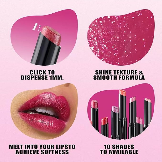 Dark Purple Lipstick For Women Matte Nude Glitter Highly Pigmented Moisturizing Lip stick Hypoallergenic Waterproof Long Lasting Lipsticks Quick Makeup Lightweight Portable # 06