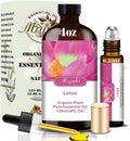 Lotus Fragrance Oil-Lotus Essential Oil 4.33oz (130ml)-100% Pure Natural Scent for Diffusers, Candles, Soap Making & Aromatherapy-Relaxing Home & Gift Essential Oil for Bath, Massage