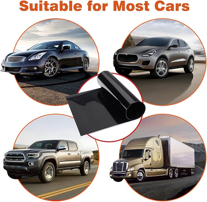 Car Window Tint Film-50% VLT Premium Cabon Tinting Roll | 36IN x 100FT| UV Shielding| Heat Resistance| Enhanced Privacy| Scratch Resistant| Professional Quality Window Tint Film for Auto