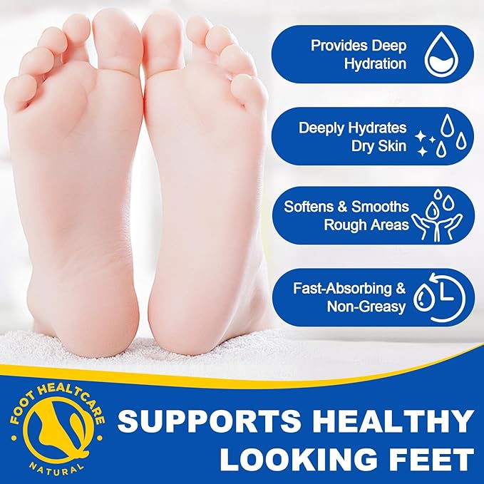 60% Urea with 2% Salicylic Acid Urea Foot Care Stick, 2PCS Heel Stick for Cracked Feet, Foot Care Cream Moisturizer for Dry Cracked Feet, Knees, Elbows, Hands, Foot Lotion Stick