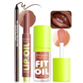 Brown Lip Liner & Lip Gloss Set Moisturizing Lip Kit, Smooth Dark Brown Lip Liner Pencil Hydrating Lip Tint Non Sticky Click Lip Balm Lightweight Long Lasting Daily Lip Care for Women