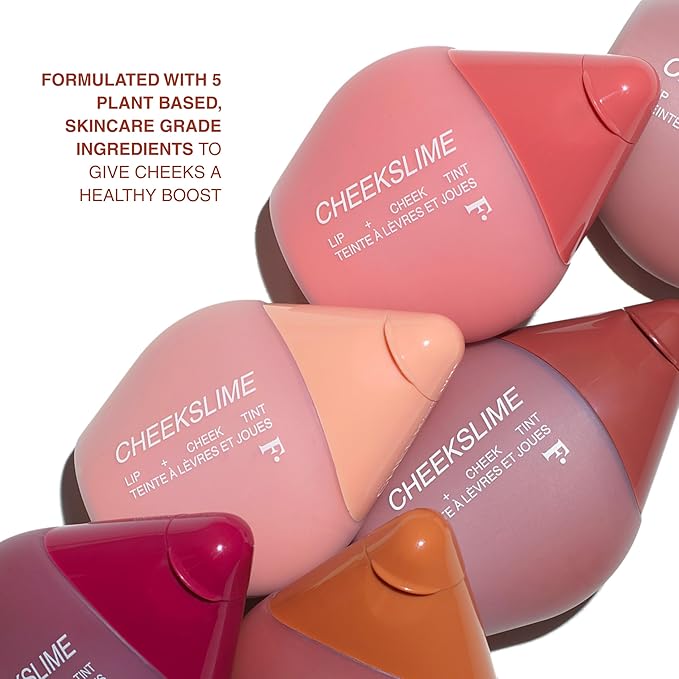 Freck Beauty CHEEKSLIME Lip & Cheek Tint - Liquid Cream Blush, High Impact Pigments, Blends Seamlessly, Dries Down to Natural Flush for All Skin Tones | CUFFED (Soft Pink)