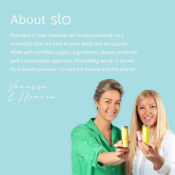 Slo Natural Moisturizing Stick | Body Balm with Organic Ingredients | Hydrating Nourishing | Coconut, Cocoa Butter & Antioxidants | Travel-Friendly | Rose Vanilla & Vanilla Cacao | 2set (2x2.1oz/60g)