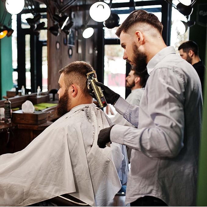 Men's T-Blade Hair Clippers, Waterproof & Low Noise, Professional Hair Trimmer, USB Quick Charge & LED Display, Ergonomic All Metal Design