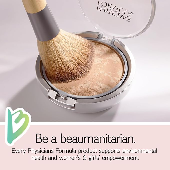 Physicians Formula Mineral Wear Talc-Free Face Powder, Light Coverage Mineral Makeup for Sensitive Skin – Buff Beige