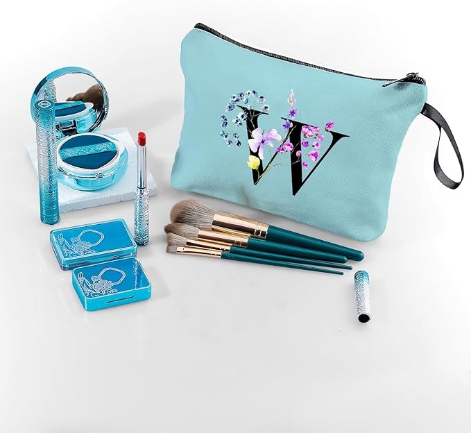 Birthday Inspirational Bridesmaid Proposal Team Small Gifts for Women Mom Aunt Teacher Sister Coworkers Makeup Cosmetic Bag Travel with Mirror Mothers Day Christmas Graduation W