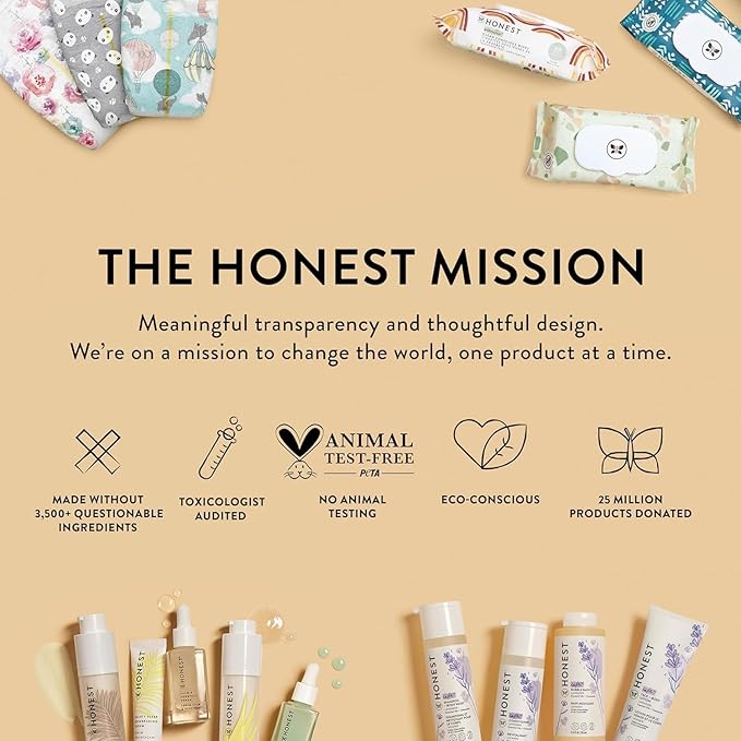The Honest Company Hydrating Face Body Lotion Fast Absorbing Naturally Derived Hypoallergenic Lavender Calm 8.5 fl oz