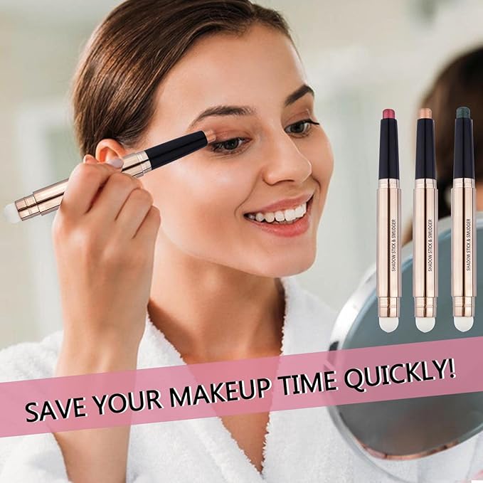 Purple Eyeshadow Stick Purple eyeliner Pencil Eye Makeup Cream Smooth Shimmer Eyeshadow Pencil Primer Glitter Dark Light Matte Single base Crayon Primer Hypoallergenic Waterproof Long Lasting