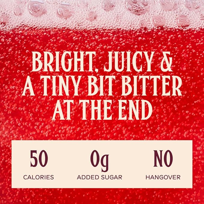 Ghia Non-Alcoholic Le Spritz | Sumac & Chili 12-Pack | Canned Mocktail & Cocktail Mixer, Zero Proof Sparkling Apéritif with Soothing Herbal Extracts | No Sugar, No Artificial Flavors, Caffeine-Free