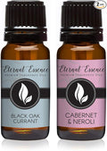 Eternal Essence Oils 2 Pack 10ml Premium Fragrance Oil - Black Oak Currant & Cabernet & Neroli - for Candle, Soap Making, Aromatherapy, Diffusers, Home Care, & Humidifiers