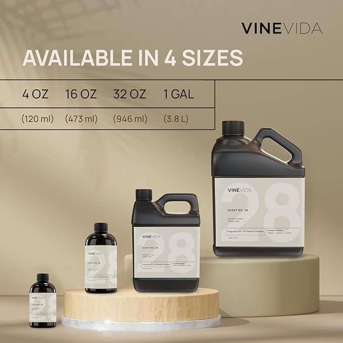 VINEVIDA [128 Fl Oz] Cashmere Fragrance Oil for Cold Air Diffusers, Essential Oils for Diffuser Oil Refill & Air Freshener Room Spray