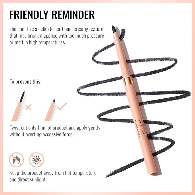 Oulac Waterproof Lipliner Pencil Set - Smooth and Creamy, Retractable Lip Makeup for Precision Application, Vegan & Cruelty-Free, LL06+LL08+10
