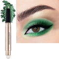Bright Green Eyeshadow Stick Makeup, Cream Shimmer Smooth Eyeshadow Pencil Hypoallergenic Waterproof Long Lasting Eye shadow Highlighter Eye Liner Pen High-Impact Multi-Dimensional eyes Look