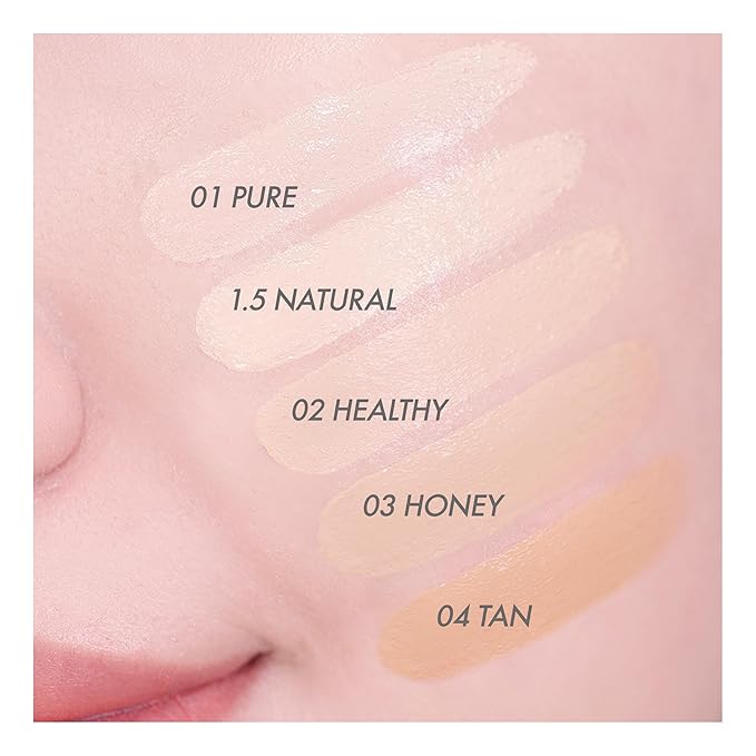 Amuse SEOUL DEW POWER VEGAN CUSHION ([REFILL] 03 HONEY) | Dewy, glow, long-lasting, clean beauty, lightweight, natural look, foundation for sensitive skin, hydrating cushion